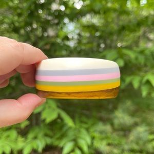 Groovy Vintage 70’s Striped Lucite Bangle